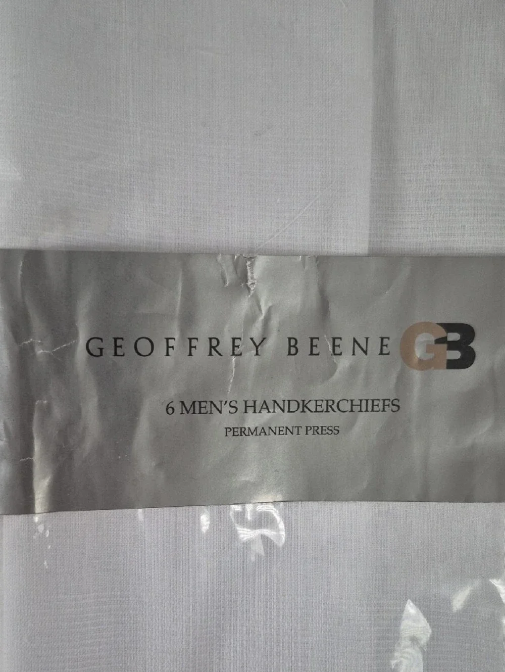 Geoffrey Beene White Men’s Handkerchiefs - Pack of 6